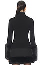 view 3 of 4 Mountain Cuff Turtleneck in Noir