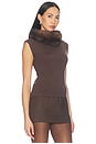 view 2 of 4 Vail Top in Brown & Fauve