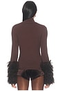view 4 of 4 Mountain Cuff Turtleneck Top in Deep Brown