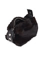 view 4 of 4 Marfa Shaved Mink Pochette in Noir Multi
