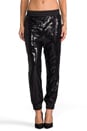 view 1 of 7 Glint Sequin Joggers in Black