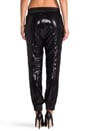view 3 of 7 Glint Sequin Joggers in Black