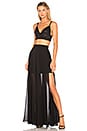 view 4 of 4 Jelena Maxi Skirt in Black & Black