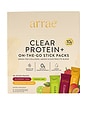 view 1 of 7 Clear Protein+ Dairy Free Protein & Electrolyte Blend Variety Pack in Raspberry Yuzu, Lemon Lime, Passionfruit Mango