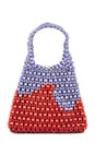 view 1 of 4 Drip Handbag in Cool Blue & Coral