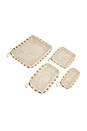 view 1 of 4 Compression Packing Cubes Set Of 4 in Tide Line Stripe