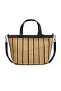 view 2 of 4 Mini Riviera Straw Tote in Black Seagrass