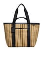 view 1 of 5 Riviera Straw Tote in Black Seagrass