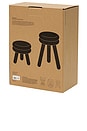 view 3 of 4 Tall Pluma Stool in Black