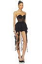 view 2 of 4 Doris Bustier Dress in Black