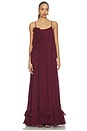 view 1 of 3 VESTIDO HEREN LONG in Burgundy