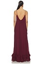 view 3 of 3 VESTIDO HEREN LONG in Burgundy