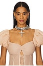 view 4 of 4 Ava Choker in Crystal Rose