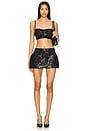 view 5 of 6 Rachel Mini Skirt in Black