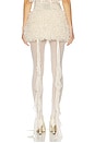 view 4 of 6 Nika Faux Fur Mini Skirt in Almond