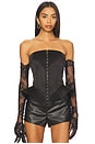 view 1 of 4 Len Bustier Top in Black