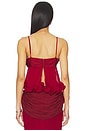 view 3 of 4 Tecla Wrap Top in Cardinal