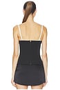 view 3 of 4 Tea Bustier Top in Black & Milk