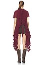view 3 of 3 Heren Ruffle Top in Burgundy