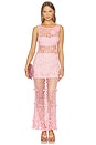 view 1 of 4 Handmade Maxi Crochet Dress in Pink