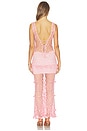view 3 of 4 Handmade Maxi Crochet Dress in Pink