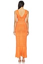 view 3 of 3 Knit Dress With Ostrich Feathers Details in Orange