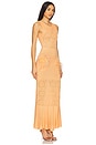 view 2 of 4 Knit Dress With Ostrich Feathers Details in Peach