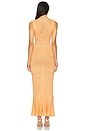 view 3 of 4 Knit Dress With Ostrich Feathers Details in Peach