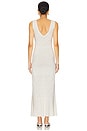 view 3 of 4 Knit Dress With Handmade Knit Details in White