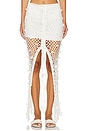 view 1 of 6 JUPE MAXI CROCHET HANDMADE CROCHET SKIRT in White