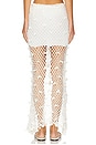 view 4 of 6 JUPE MAXI CROCHET HANDMADE CROCHET SKIRT in White