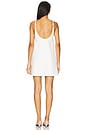 view 4 of 5 Crystal Rosette Poplin Mini Dress in Off White