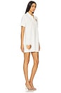 view 2 of 5 Crystal Heart Cutout Polo Dress in White