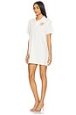 view 3 of 5 Crystal Heart Cutout Polo Dress in White