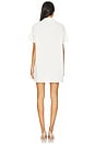 view 4 of 5 Crystal Heart Cutout Polo Dress in White