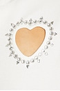view 5 of 5 Crystal Heart Cutout Polo Dress in White