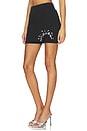 view 3 of 6 Cutout Mini Sweat Skort in Black