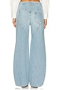 view 4 of 6 Distressed Crystal Relaxed Slit Jean in Medium Blue