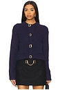view 1 of 4 Gemstone Button Cardigan in Midnight Blue