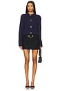 view 4 of 4 Gemstone Button Cardigan in Midnight Blue