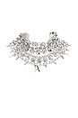 view 1 of 3 Crystal Multi Layer Choker Necklace in Clear Crystal & Silver