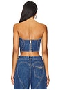view 3 of 4 Heart Strapless Top in Multi Denim Wash