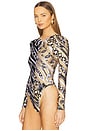 view 4 of 6 Long Sleeve Bodysuit in Multi