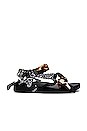 view 1 of 5 Trekky Leo Bandana Sandal in Leo Print & Black Bandana