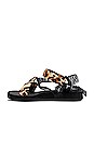 view 5 of 5 Trekky Leo Bandana Sandal in Leo Print & Black Bandana