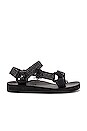 view 1 of 5 Trekky Raffia Sandal in Raffia Black