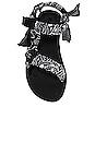 view 4 of 5 Trekky Bandana Sandal in Black
