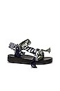 view 1 of 5 Trekky Bandana Sandal in Kaki Navy Bandana
