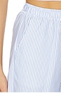 view 6 of 6 SHORT RELAX LOUNGE SHORT in Harbor Blue Pinstripe