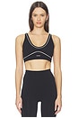 view 1 of 4 SOUTIEN-GORGE DE SPORT SPORTS BRA in Black & Cream